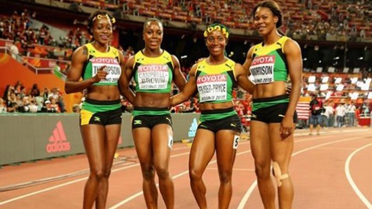 Gold For Jamaicas Women And Men In 4x1 Relays Rjr News Jamaican