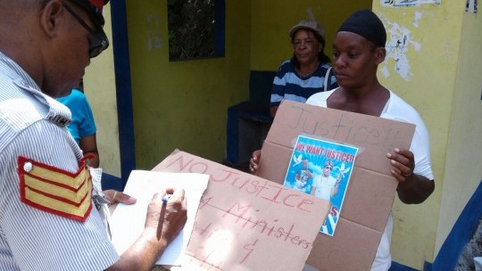 Family Of St. Ann Man Allegedly Killed By Cop Stages Protest | RJR News ...