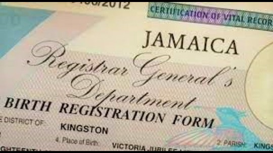 RGD Resumes Printing Of Free Birth Certificates RJR News Jamaican