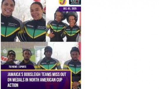 Jamaica's bobsleigh teams miss out on medals in Park City