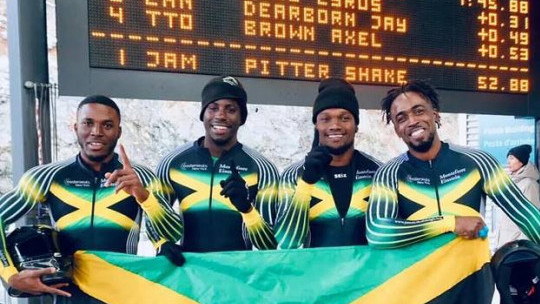 Jamaica's 4-man team wins another bobsleigh gold medal