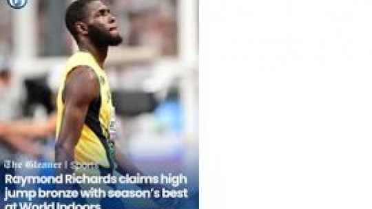 High jumper Richards increases Jamaica's medal tally at World Indoor Champs